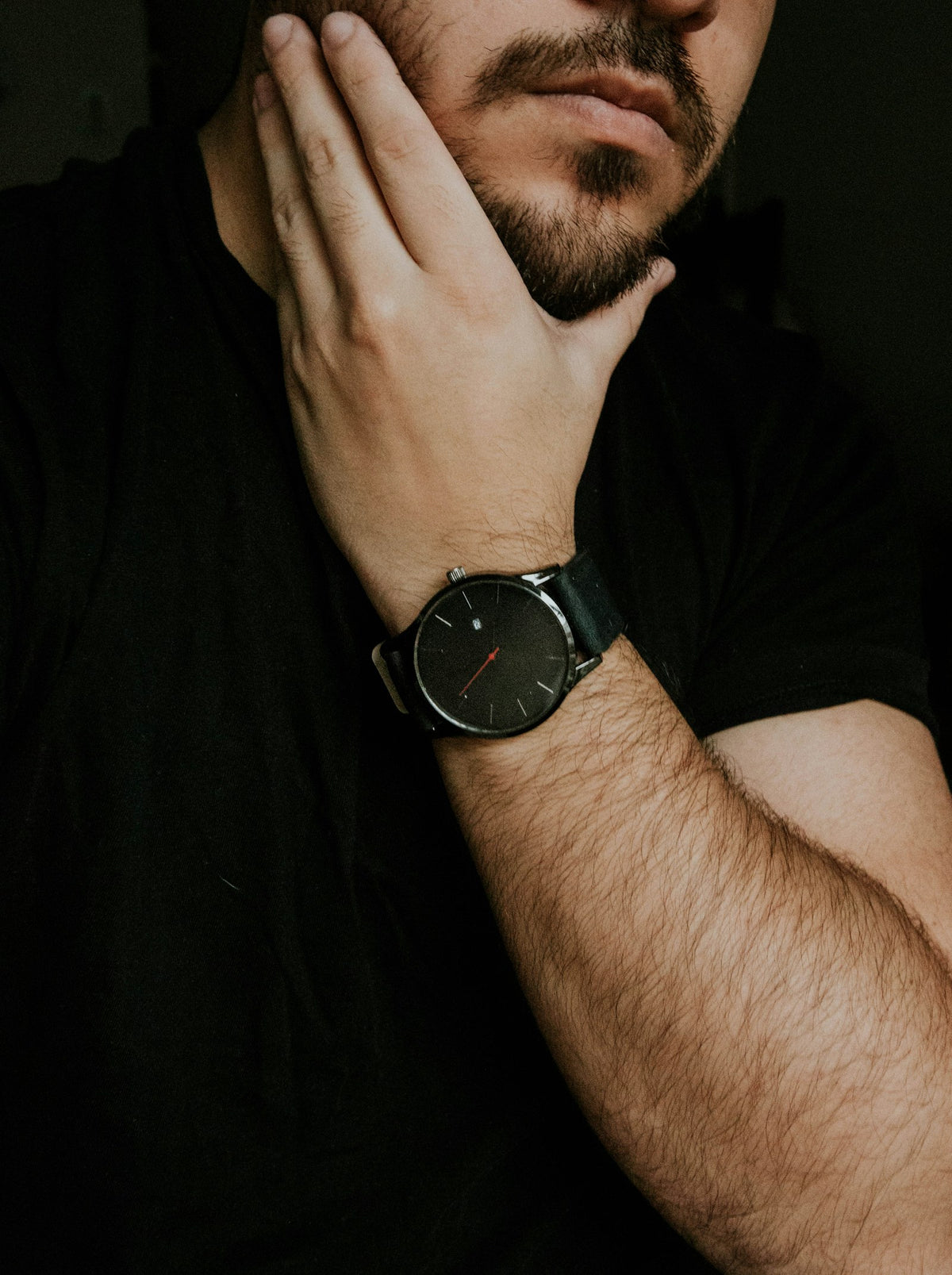 Midnight Minimal Watch in Black