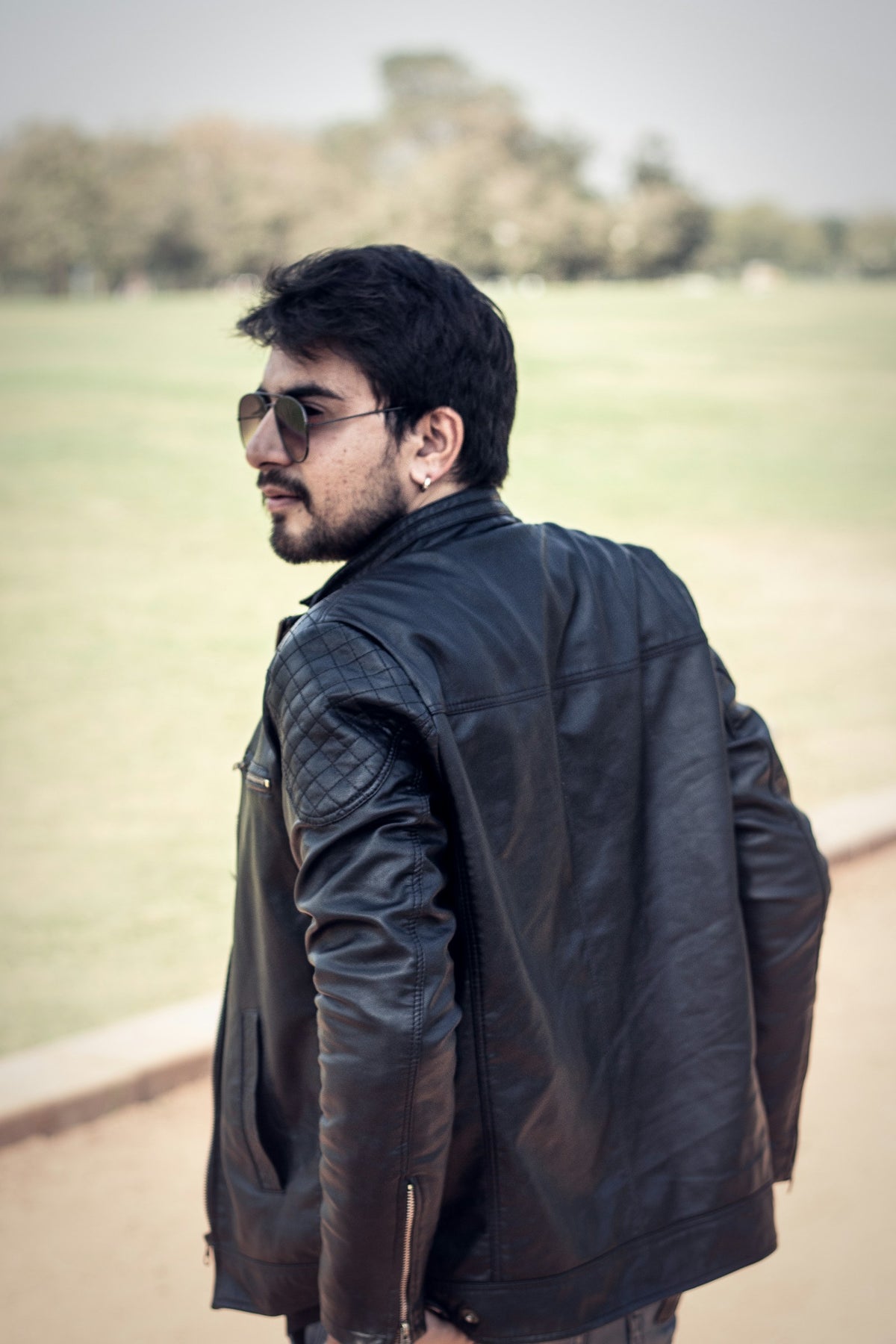 Raat Classic Leather Jacket in Black