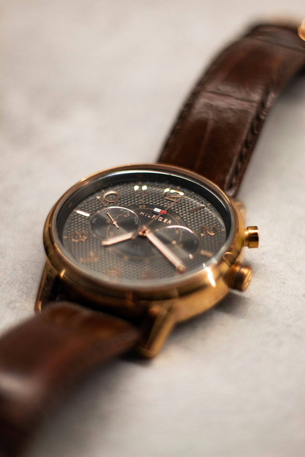 Rose Gold Chronograph in Rose Gold / Brown