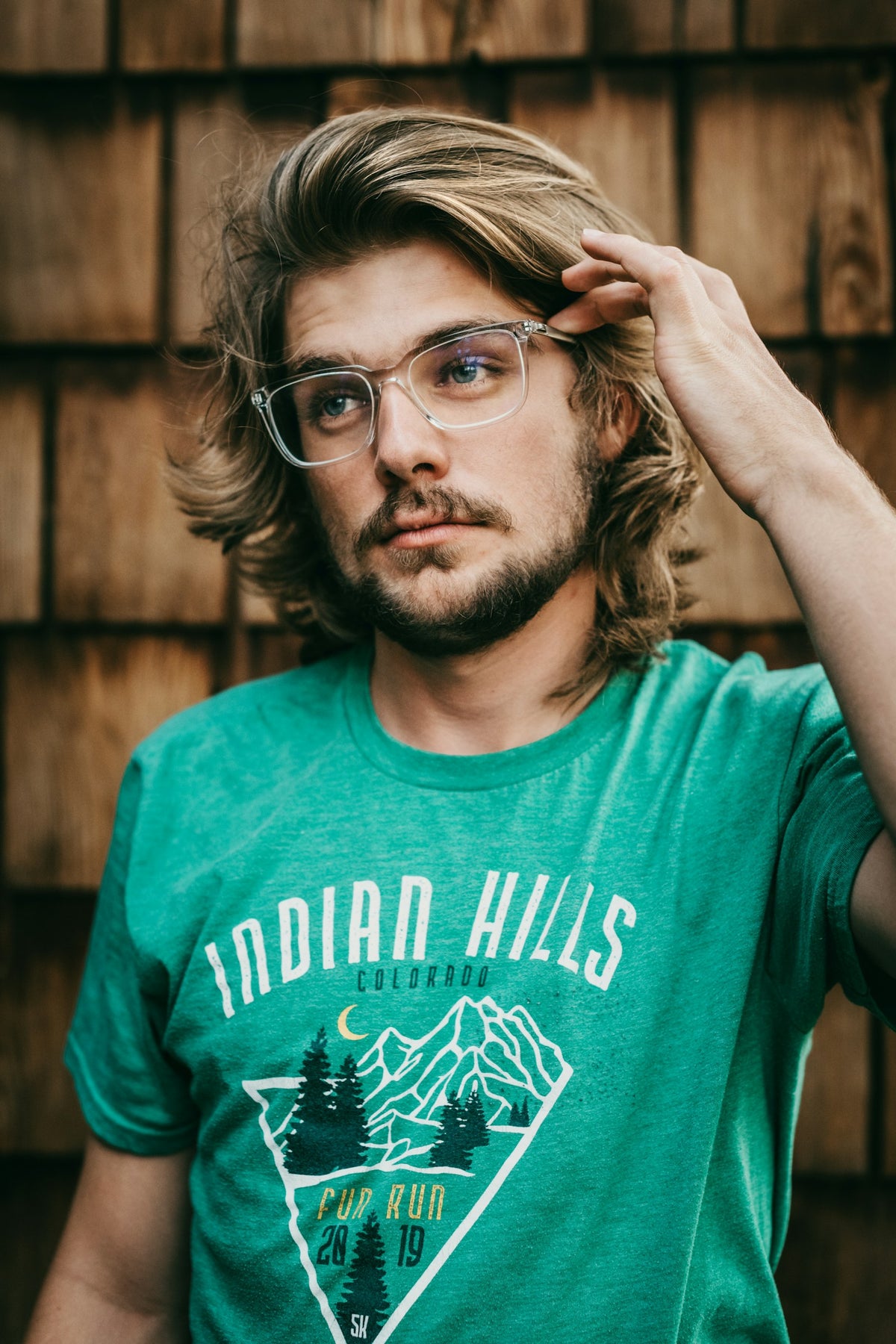 Pahadi Graphic Tee in Green
