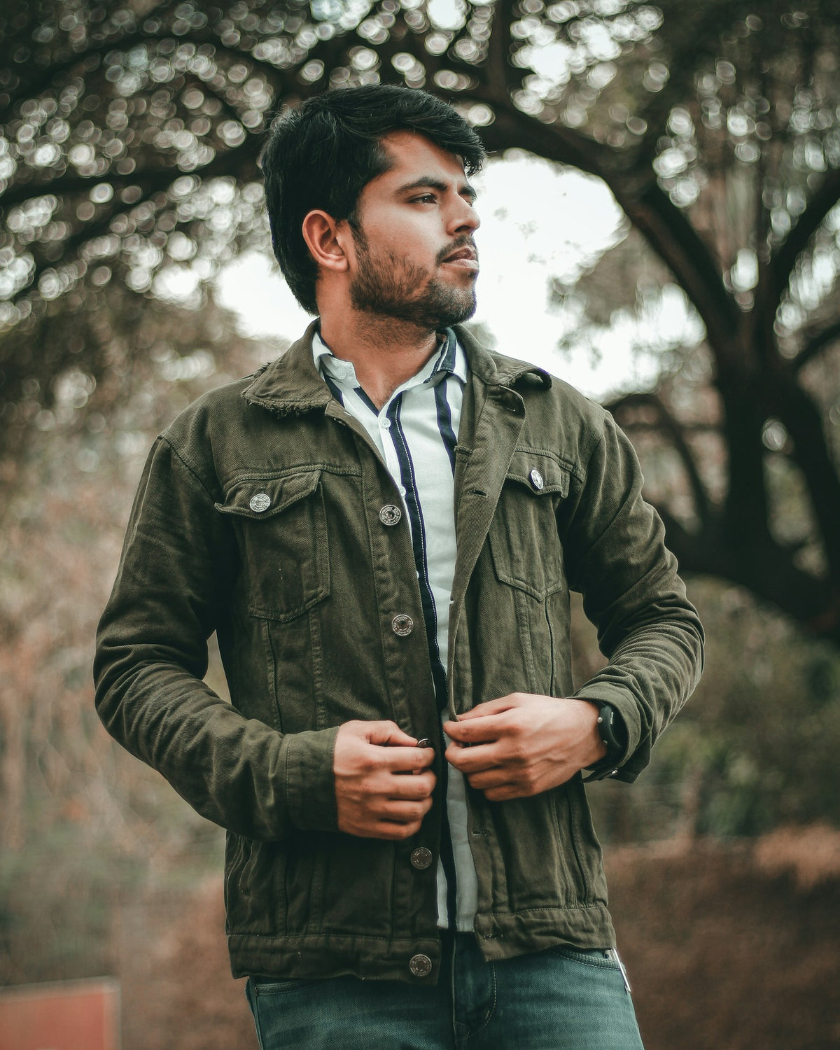 Jungle Utility Jacket in Olive