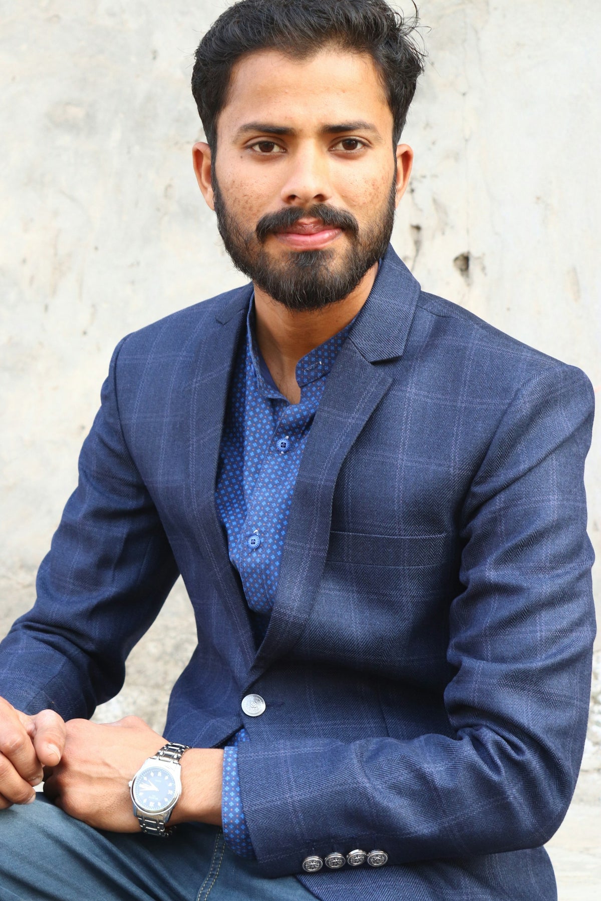 Neela Check Blazer — view 2