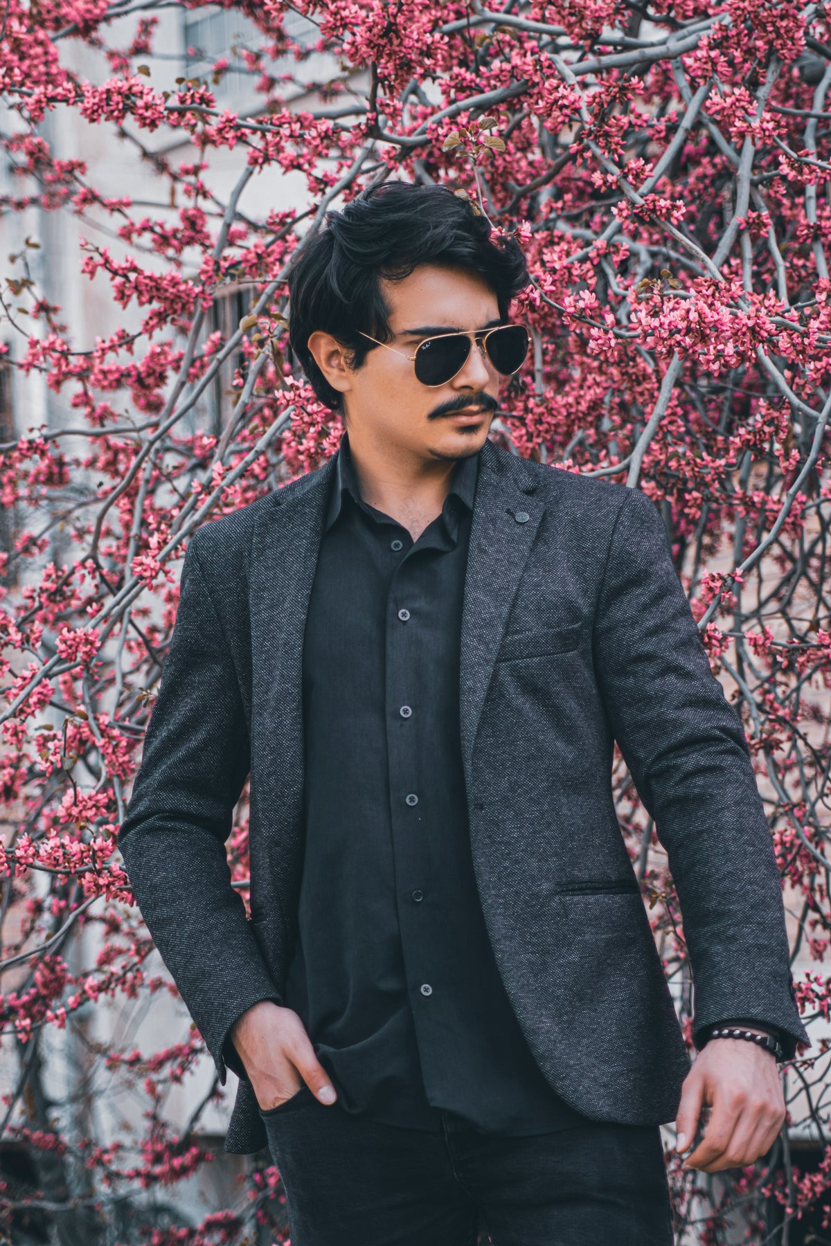 Coal Textured Blazer in Charcoal