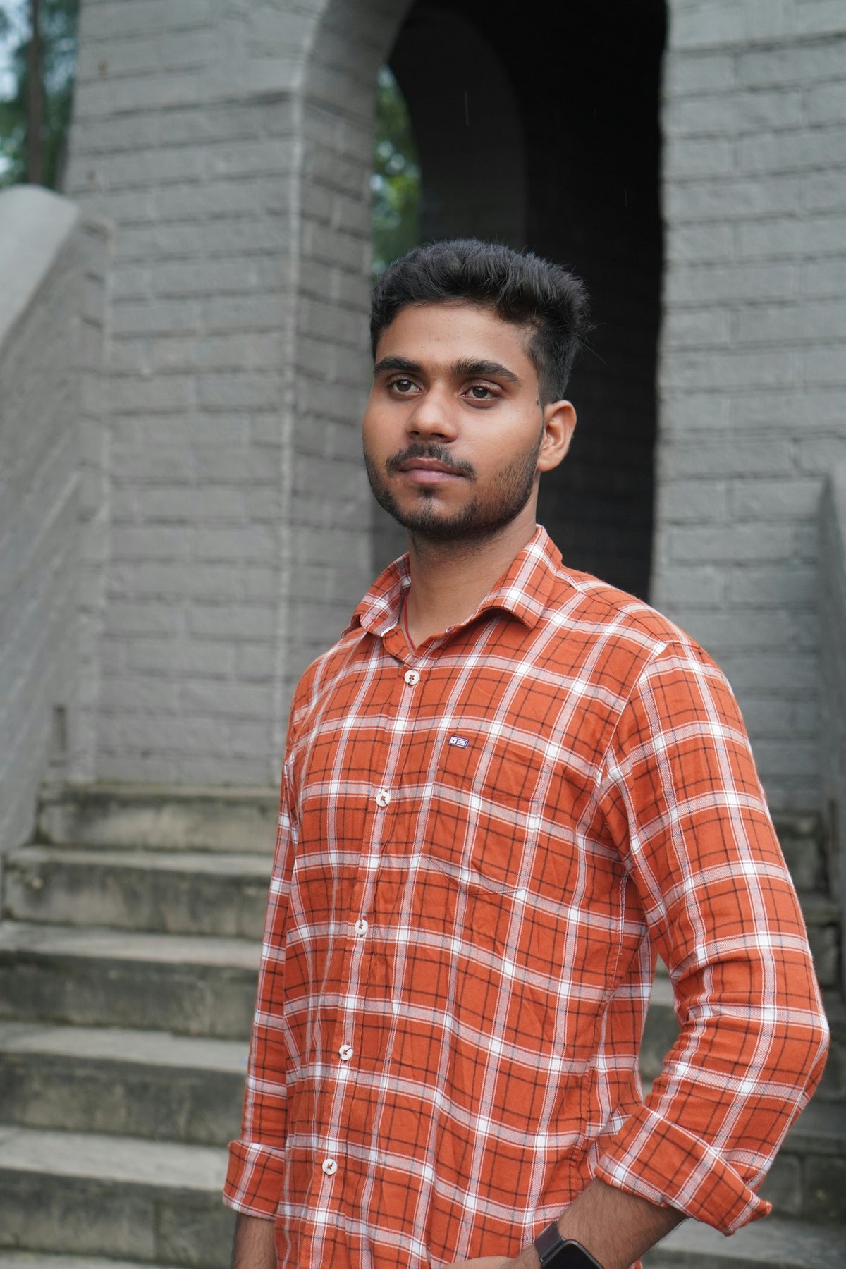 Tamatar Windowpane Check Shirt — view 2