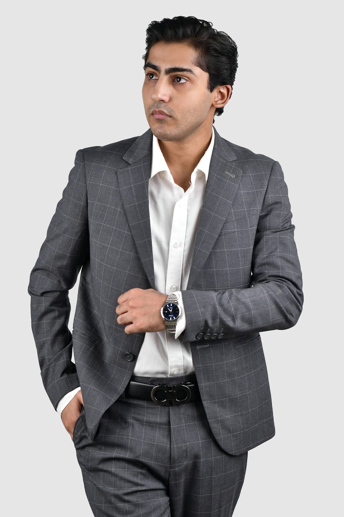 Charcoal Two-Piece Suit in Charcoal