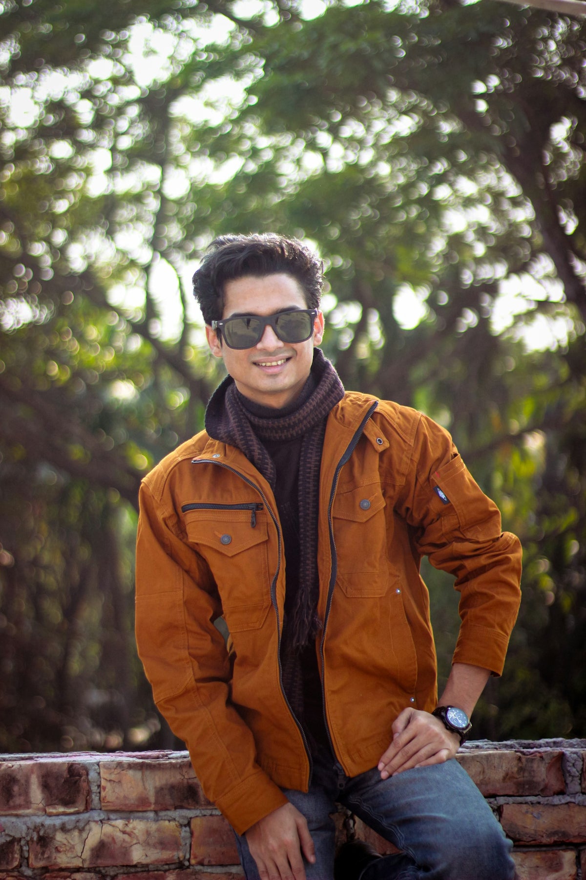 Dalchini Suede Trucker in Rust