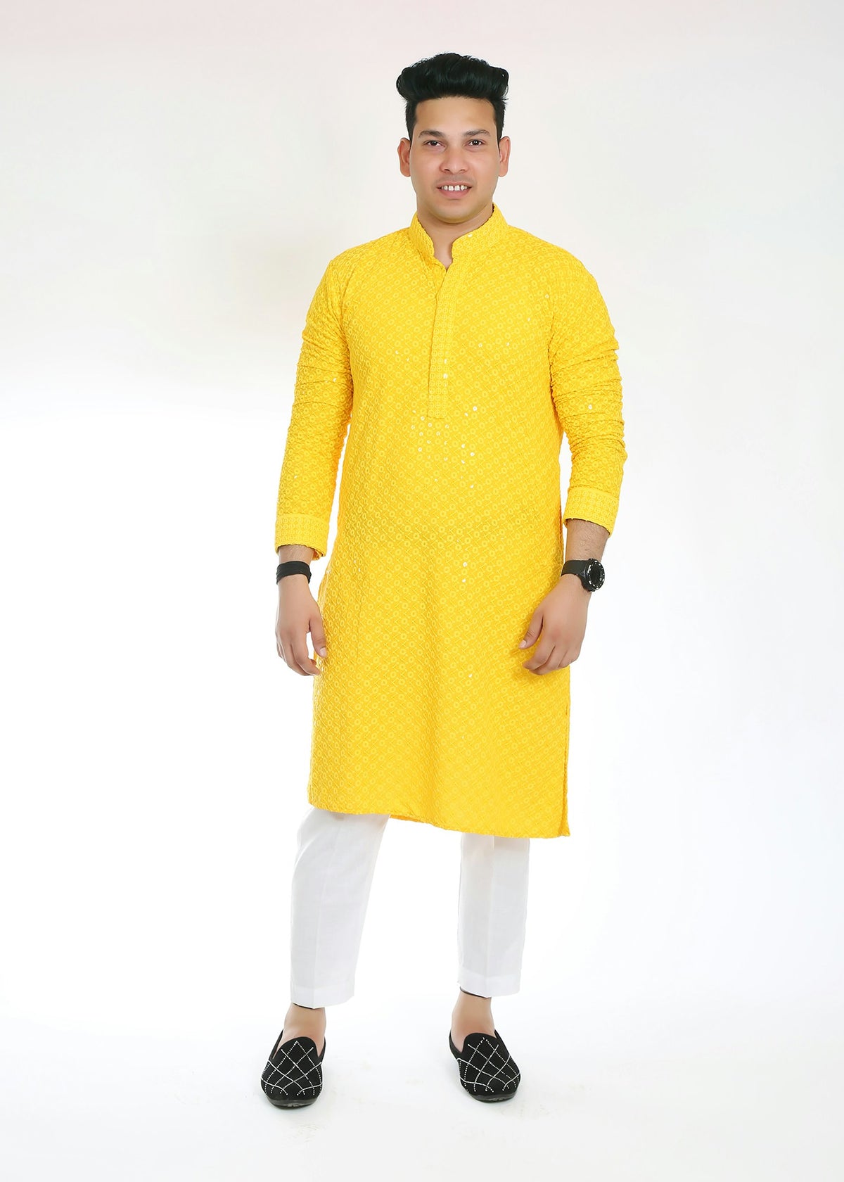 Haldi Kurta & Pyjama Set — view 2
